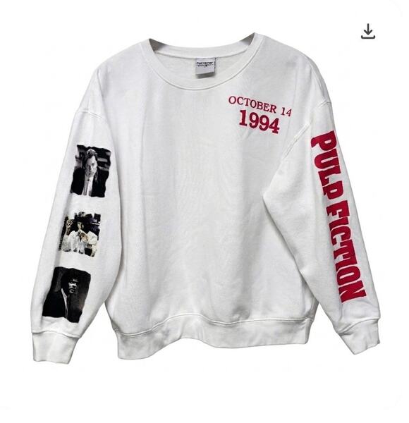 Forever 21 Sweaters - Pulp Fiction Movie Graphic Boxy Sweatshirt M 90s Y2K Indie Retro